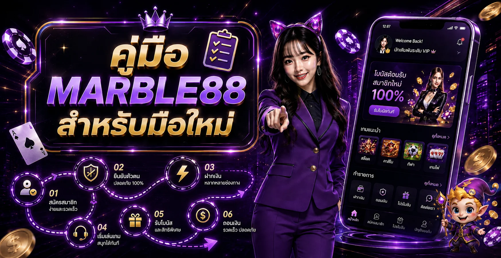 MARBLE88 คู่มือมือใหม่ | ทางเข้า สมัคร และวางแผน